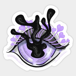 Purple Eye Creepy Cute Pastel Goth Sticker